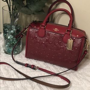 Authentic coach bag red color